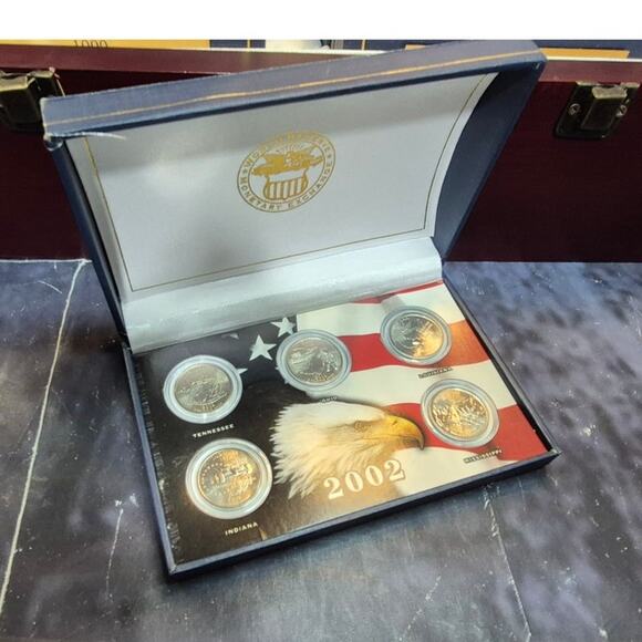 United States of America 50 States Quarters Framed Collection - Picture 5 of 12